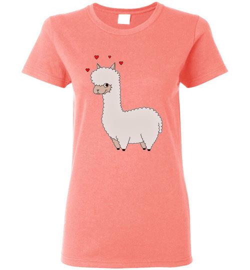 Load image into Gallery viewer, t-shirt: Alpaca Love Gildan Ladies Short-Sleeve