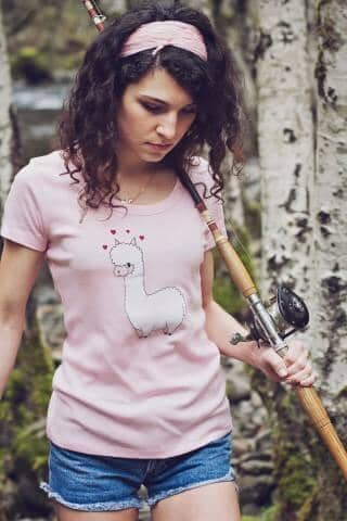 Load image into Gallery viewer, t-shirt: Alpaca Love Gildan Ladies Short-Sleeve