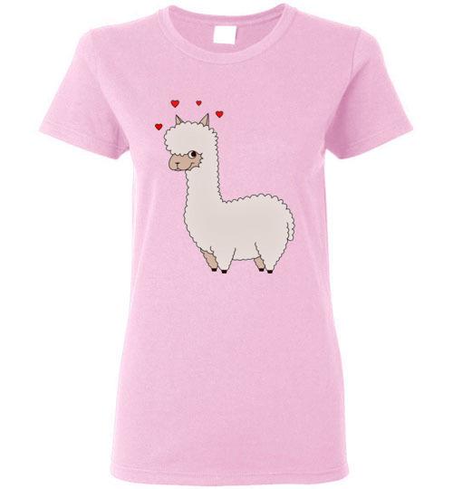 Load image into Gallery viewer, t-shirt: Alpaca Love Gildan Ladies Short-Sleeve