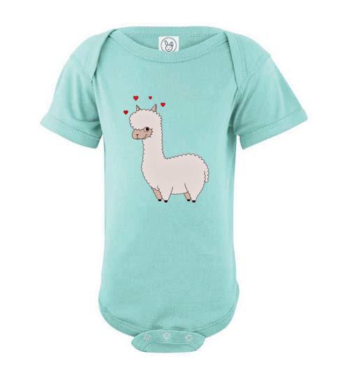 Load image into Gallery viewer, t-shirt: Alpaca Love Infant Fine Jersey Bodysuit Onesie