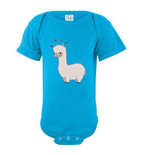 Load image into Gallery viewer, t-shirt: Alpaca Love Infant Fine Jersey Bodysuit Onesie