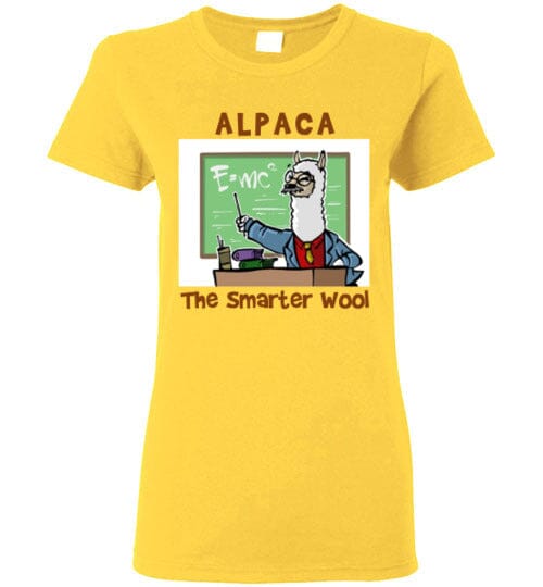 Load image into Gallery viewer, t-shirt: Alpaca The Smarter Wool Ladies Short-Sleeve