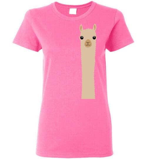 Load image into Gallery viewer, t-shirt: Alpaca Watching Gildan Ladies