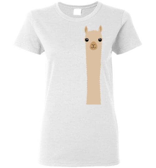 Load image into Gallery viewer, t-shirt: Alpaca Watching Gildan Ladies