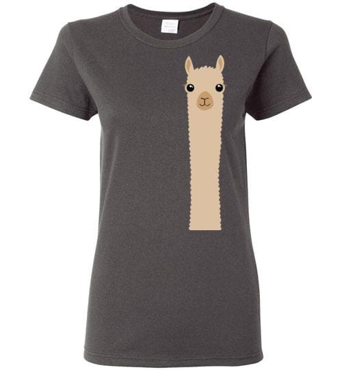 Load image into Gallery viewer, t-shirt: Alpaca Watching Gildan Ladies