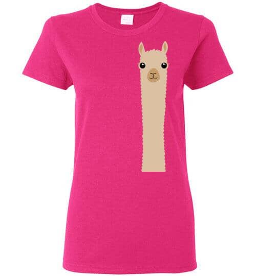 Load image into Gallery viewer, t-shirt: Alpaca Watching Gildan Ladies