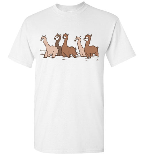 Load image into Gallery viewer, t-shirt: Curious Alpacas Gildan Short-Sleeve