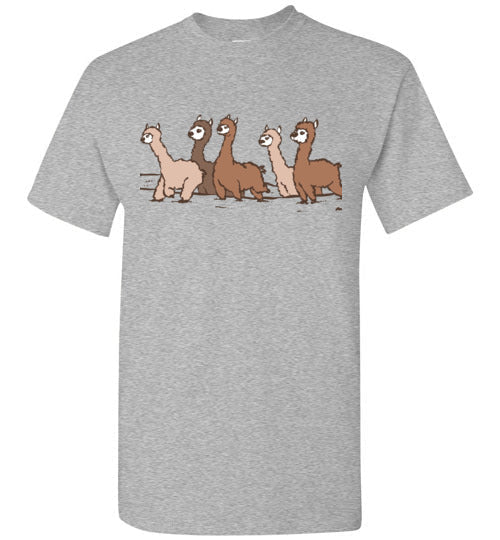 Load image into Gallery viewer, t-shirt: Curious Alpacas Gildan Short-Sleeve