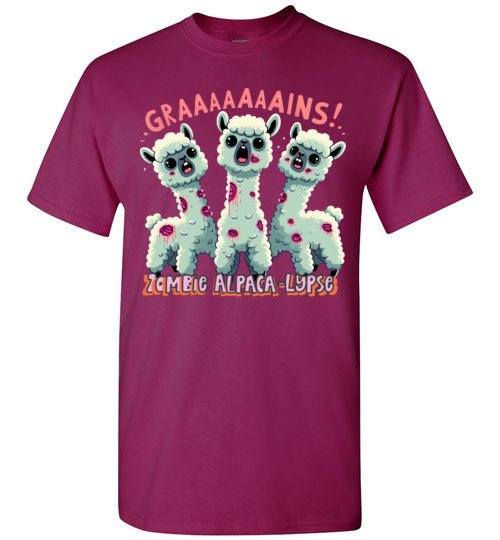 Load image into Gallery viewer, t-shirt: Halloween GRAINS Zombie Alpaca-lypse Gildan Short-Sleeve T-Shirt