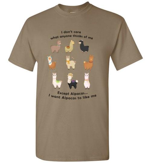 Load image into Gallery viewer, t-shirt: I Want Alpacas to Like Me Gildan Short-Sleve