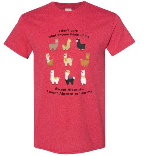 Load image into Gallery viewer, t-shirt: I Want Alpacas to Like Me Gildan Short-Sleve