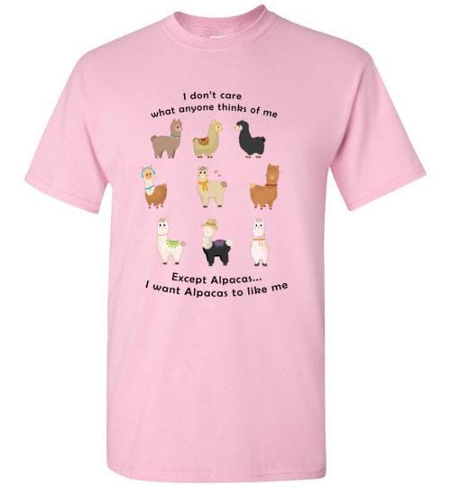 Load image into Gallery viewer, t-shirt: I Want Alpacas to Like Me Gildan Short-Sleve