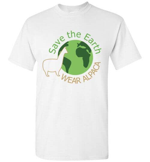 Load image into Gallery viewer, t-shirt: Save the Earth Wear Alpaca - Short-Sleeve
