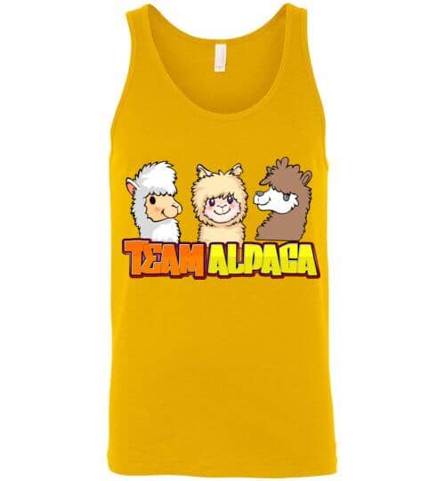Load image into Gallery viewer, t-shirt: Team Alpaca Canvas Unisex Tank