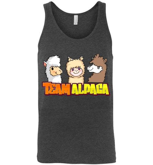 Load image into Gallery viewer, t-shirt: Team Alpaca Canvas Unisex Tank