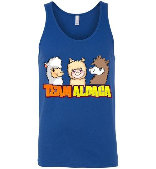 Load image into Gallery viewer, t-shirt: Team Alpaca Canvas Unisex Tank