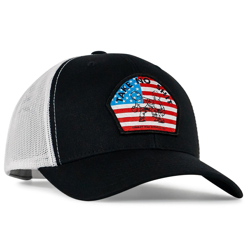 Load image into Gallery viewer, Take No Shit American Flag Patch SnapBack