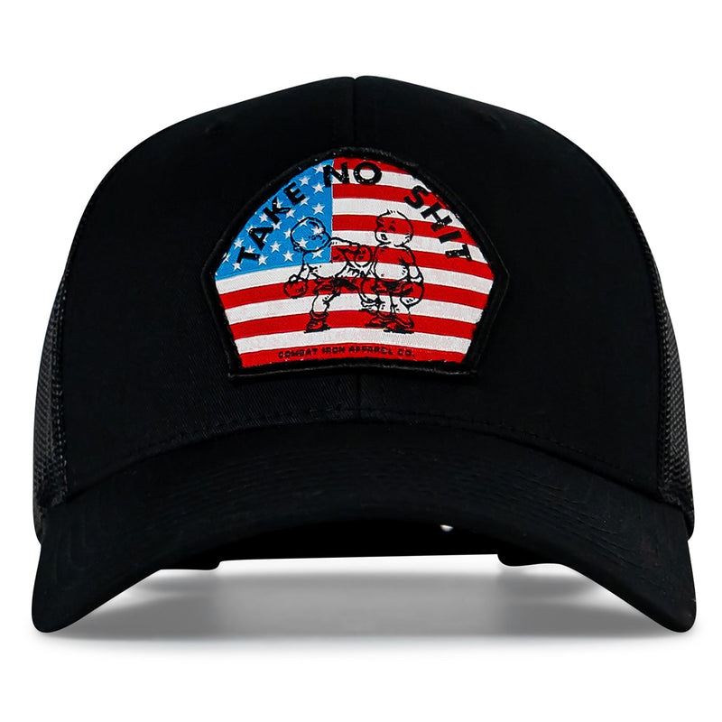 Load image into Gallery viewer, Take No Shit American Flag Patch SnapBack