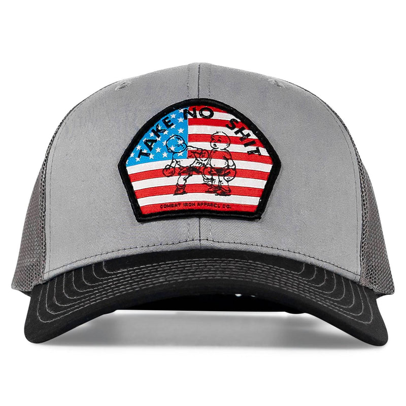 Load image into Gallery viewer, Take No Shit American Flag Patch SnapBack