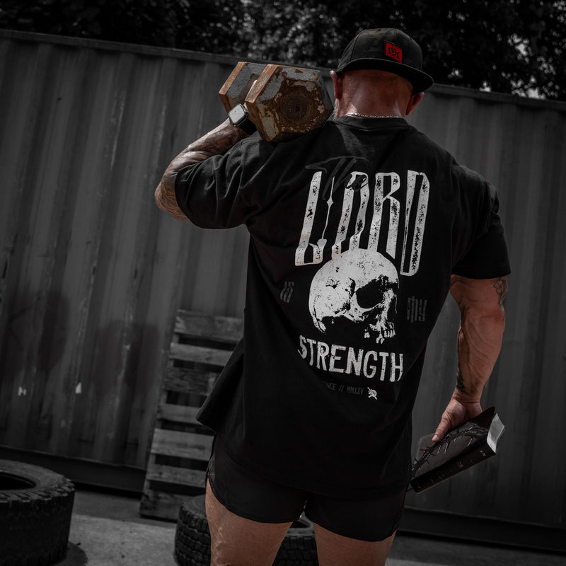 Load image into Gallery viewer, The Lord Is My Strength Heavyweight Men's T-Shirt