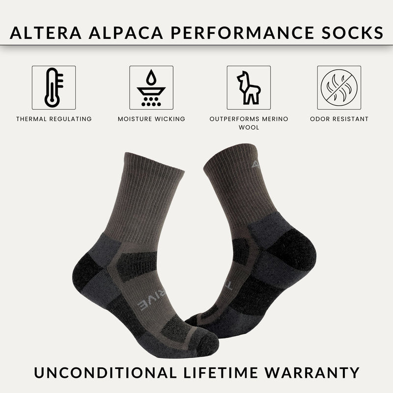 Load image into Gallery viewer, Thrive Lightweight 6" Crew Alpaca Sock