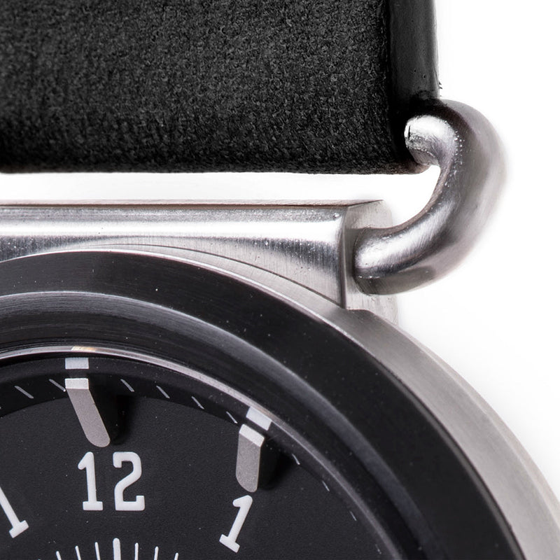 Load image into Gallery viewer, TK-01 - Trek Watch with Italian Leather Strap - Jet Black
