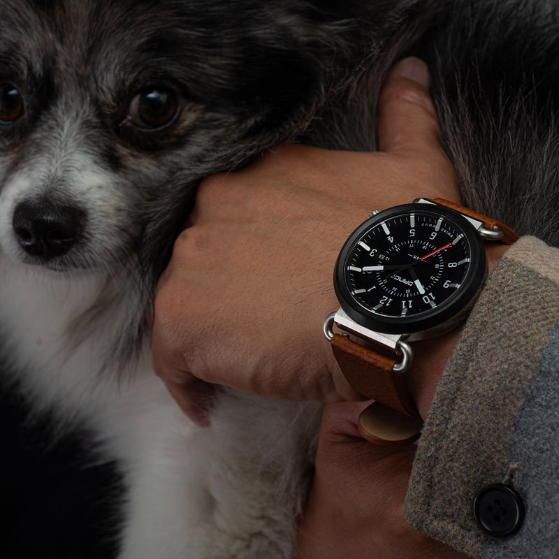 Load image into Gallery viewer, TK-01 - Trek Watch with Italian Leather Strap - Whiskey Brown
