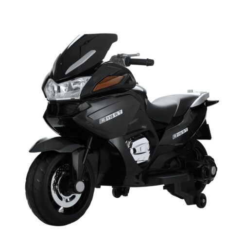 TOBBI 12V Kids Electric Dirt Bike with Training Wheels - Motorbike Ride On Toy
