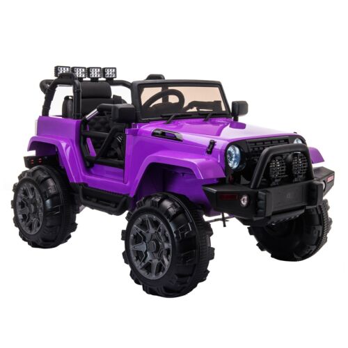 TOBBI 12V Kids Electric Truck Car with Remote Control, Music, and LED Lights