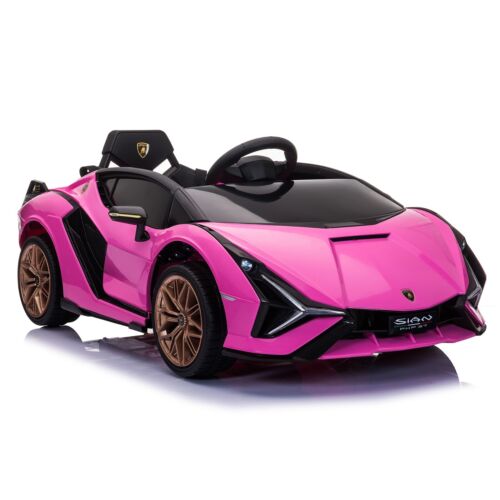 TOBBI 12V Kids Lamborghini SIAN Electric Ride-On Car with Parental Remote Control