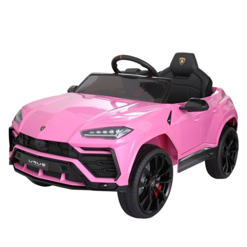 TOBBI 12V Lamborghini SUV Ride-On Car for Kids with Remote Control and MP3 Player, Pink
