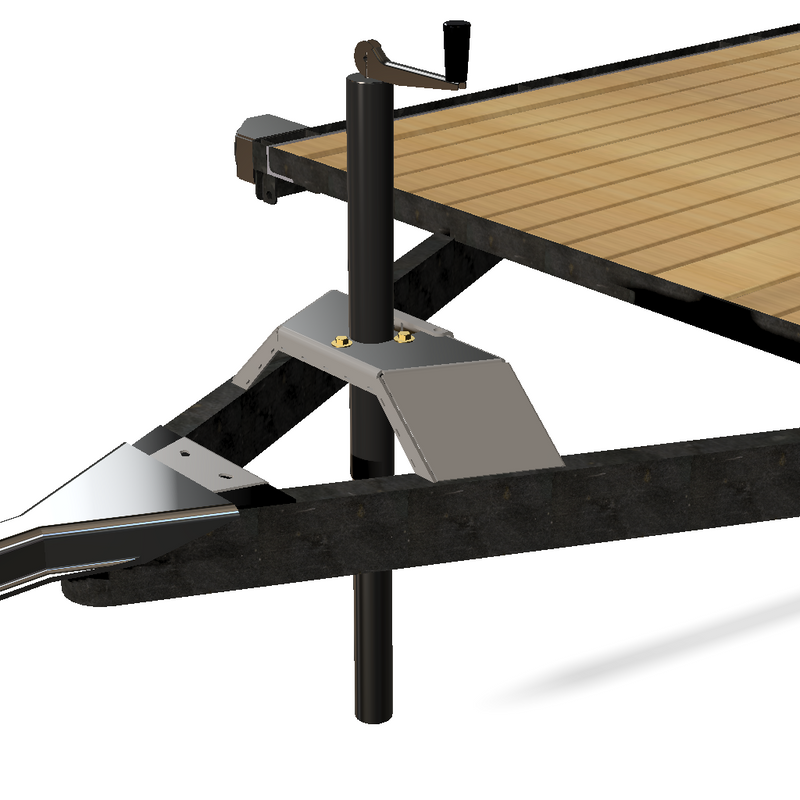 Load image into Gallery viewer, Trailer Tongue Jack Heavy Duty Relocation Mount