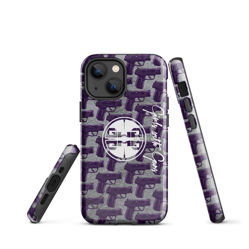 Load image into Gallery viewer, Purple Haze Pistol Palooza Tough Case for iPhone®