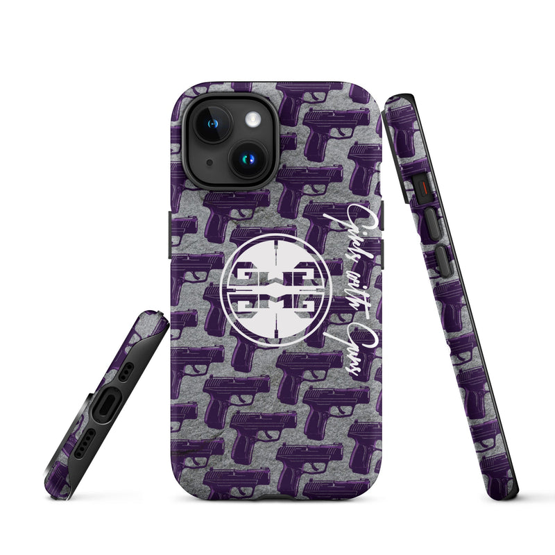 Load image into Gallery viewer, Purple Haze Pistol Palooza Tough Case for iPhone®