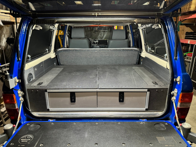 Load image into Gallery viewer, Toyota Land Cruiser 1980-1989 60 Series - Side x Side Drawer Module with Fitted Top Plate - 41 3/8"W x 9-1/2"H x 40"D