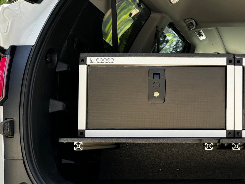 Load image into Gallery viewer, Toyota - Sequoia - 2023-Present - 3rd Gen - Explore Series - Single Drawer - 19-3/16" Width x 38" Deep x 10" High - Drawer Module with Short Drawer 20" and Storage Space Behind Drawer