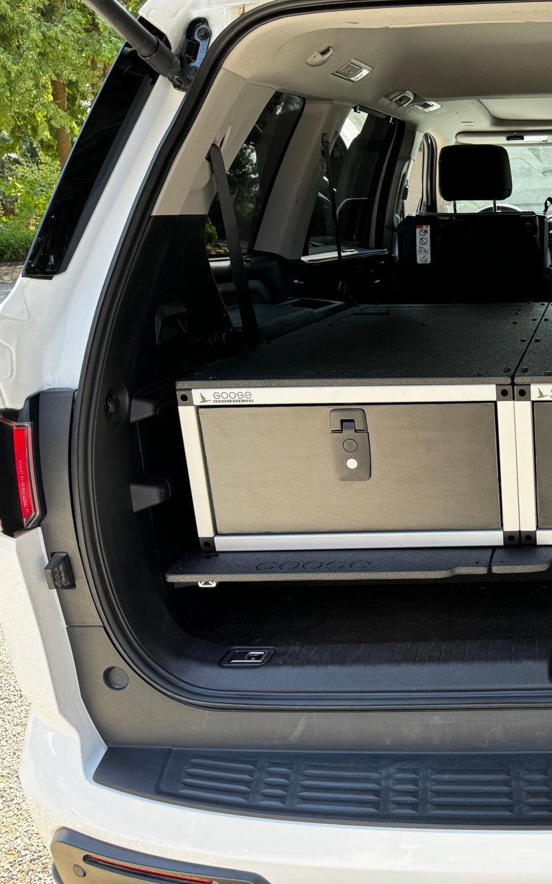 Load image into Gallery viewer, Toyota - Sequoia - 2023-Present - 3rd Gen - Explore Series - Single Drawer - 19-3/16" Width x 38" Deep x 10" High - Drawer Module with Short Drawer 20" and Storage Space Behind Drawer