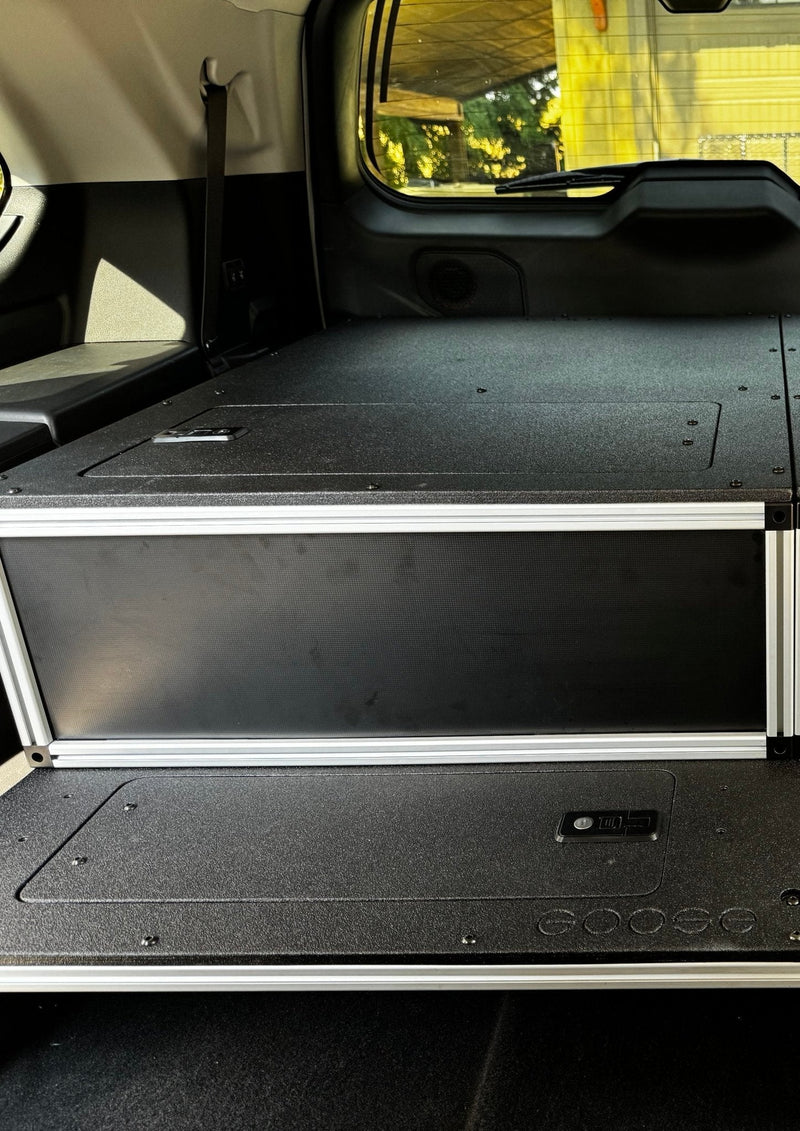 Load image into Gallery viewer, Toyota - Sequoia - 2023-Present - 3rd Gen - Explore Series - Single Drawer - 28-3/16" Width x 38" Deep x 10" High - Drawer Module with Short Drawer 20" and Storage Space Behind