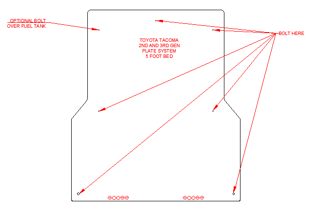 Load image into Gallery viewer, Toyota Tacoma 2005-2023 2nd and 3rd Gen. - Bed Plate System