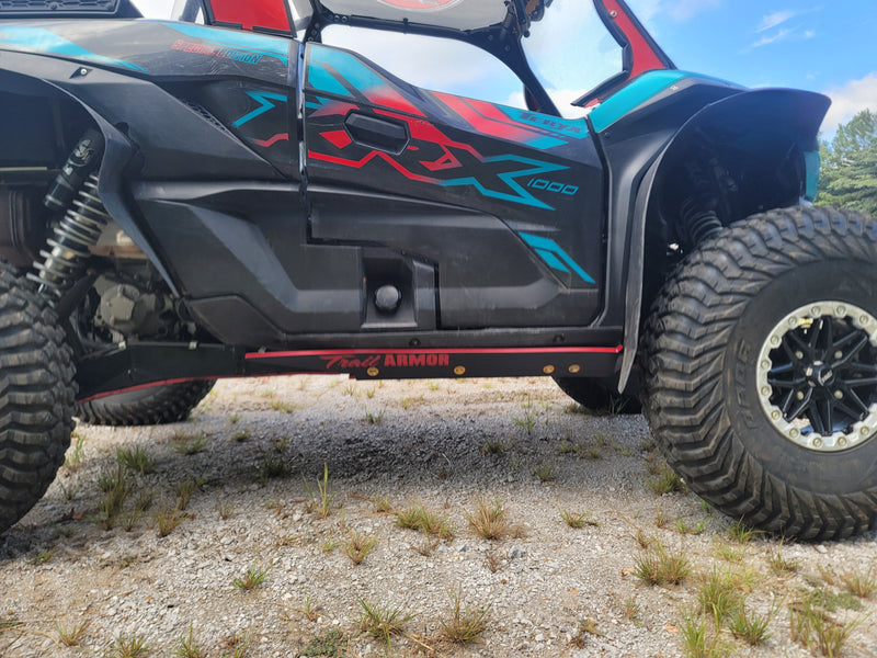 Load image into Gallery viewer, Trail Armor Kawasaki KRX 1000 (all editions) Full Skids with Integrated Slider Nerfs 2020 - 2026