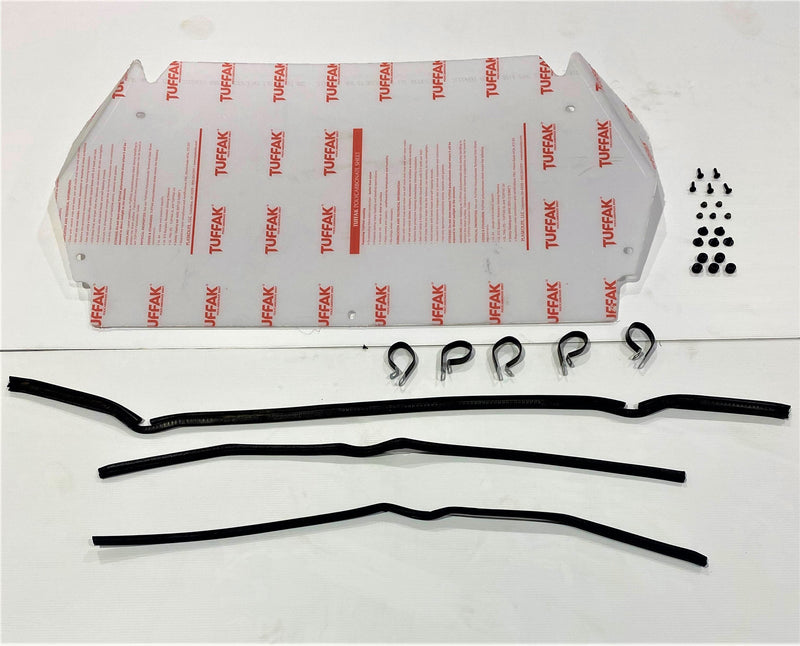 Load image into Gallery viewer, Trail Armor Kawasaki KRX 1000 (Special, Trail, eS, Blackout, Rock Editions) Rear Window Dust Shield Kit 2020 - 2026