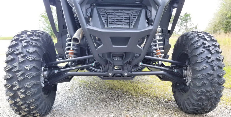 Load image into Gallery viewer, Trail Armor RZR XP Pro 4 Full Skids with Integrated Sliders or Trimmed for Extreme Kick Out Nerf Sliders