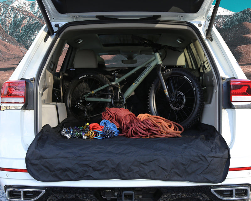 Load image into Gallery viewer, WATERPROOF SUV Cargo Liner for fold down 60/40 divided seats with pass-through option
