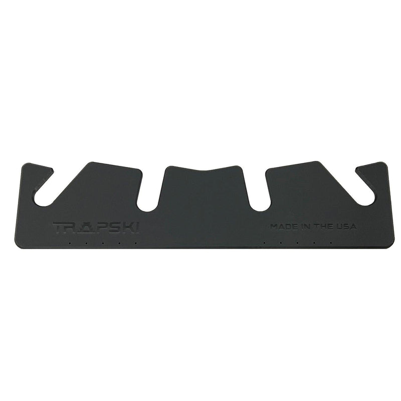 Load image into Gallery viewer, TRAPSKI LowPro 4 L Ski and Snowboard Rack Insert for Rooftop Cargo Box | High Quality Marine Grade HDPE Plastic | Premium Strap Included | 3 Year Warranty | Made in the USA | Veteran Owned Business