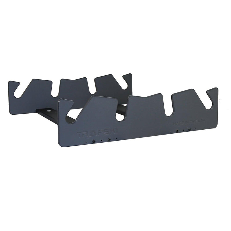 Load image into Gallery viewer, TRAPSKI LowPro 4 L Ski and Snowboard Rack Insert for Rooftop Cargo Box | High Quality Marine Grade HDPE Plastic | Premium Strap Included | 3 Year Warranty | Made in the USA | Veteran Owned Business