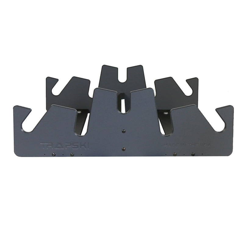 Load image into Gallery viewer, TRAPSKI LowPro 5 XL Ski and Snowboard Rack Insert for Rooftop Cargo Box | High Quality Marine Grade HDPE Plastic | Premium Strap Included | 3 Year Warranty | Made in the USA | Veteran Owned Business