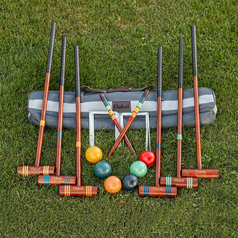 Load image into Gallery viewer, Travel Croquet Set