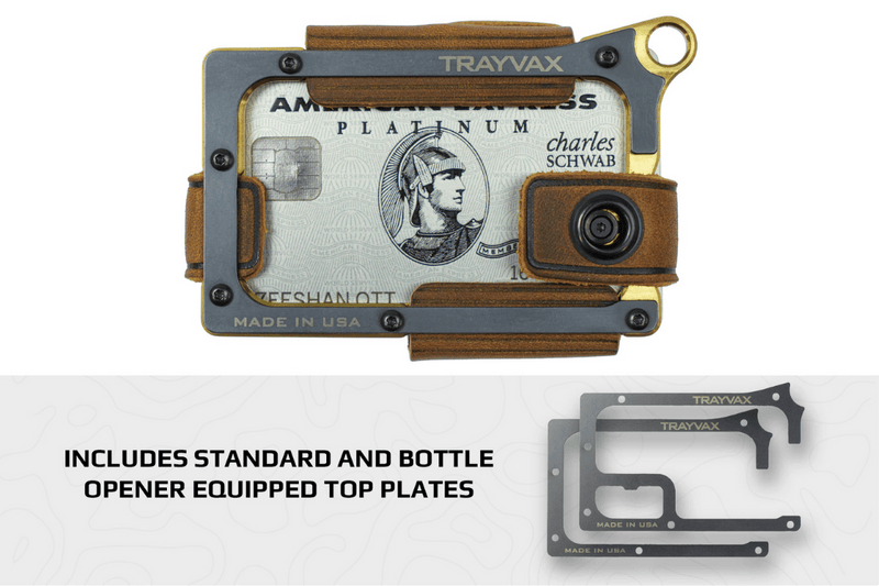 Load image into Gallery viewer, Contour Wallet - Brass Tobacco Brown