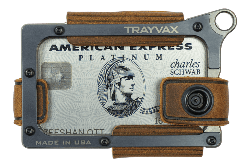 Load image into Gallery viewer, Contour Wallet - Titanium Tobacco Brown