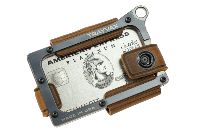 Load image into Gallery viewer, Contour Wallet - Titanium Tobacco Brown